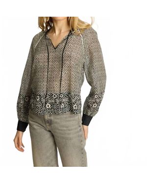 Caballero Sophie Long Sleeve Top - Brown