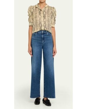 FRAME Le Slim Palazzo Jeans - Blue