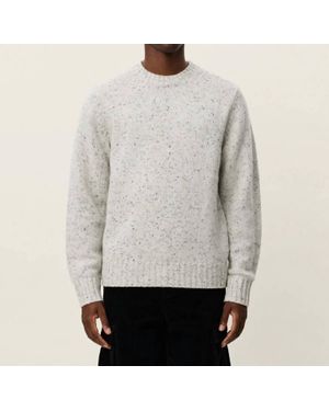 Les Deux Gary Fleck Long Sleeve Sweater Sweater - Gray
