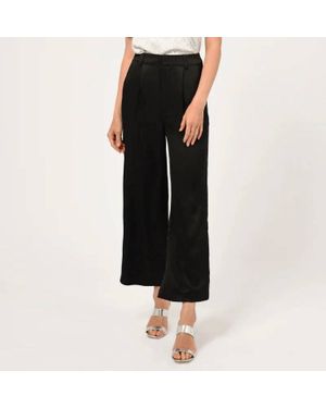 Adelyn Rae Lucia Pleat Front Wide Leg Pants - Black