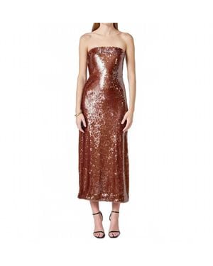 Endless Rose Sequin Maxi Dress - Brown