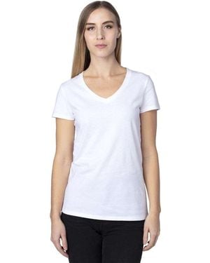 Threadfast Apparel Ultimate Cvc V-Neck T-Shirt - White