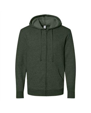 Alternative Apparel Cozy Fleece Zip Hoodie - Green