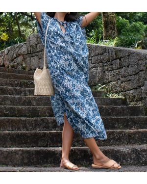 Guadalupe Venus Tropical Dress - Blue