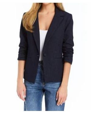 Drew Serena Scrunch Sleeve Blazer - Black