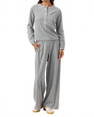 Sundays Sana Cotton Pullover Top - Gray