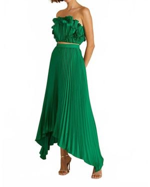 AMUR Olana Midi Skirt - Green