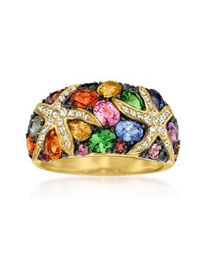Ross-Simons Multicolored Sapphire And Diamond Starfish Ring