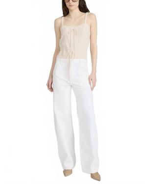 FRAME The Bow Cargo Jeans - White