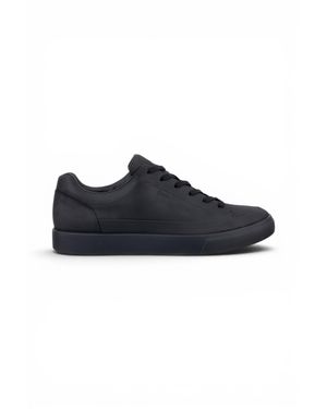 Ecco Leather Waterproof Sneaker Sneaker Shoes - Black