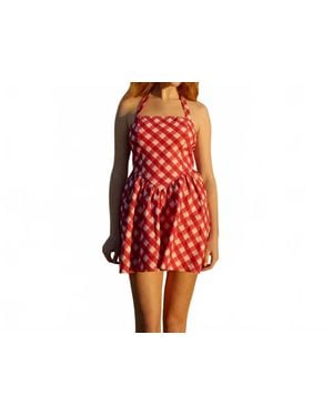 Aston Studio Polly Mini Dress - Red