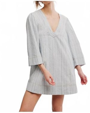 Free People Goldie Balloon Sleeve Dress - Gray