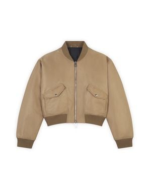 Maison Kitsuné Classic Cut Nylon Bomber Jacket - Natural