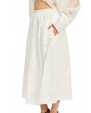 En Saison Blake Midi Skirt - White