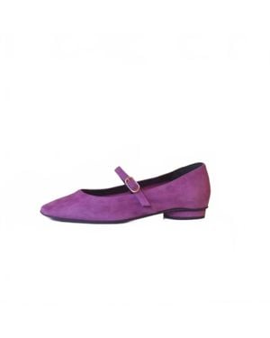 Anne Thomas Pavlova Ballerina Flat Shoes - Purple