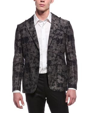 Slowear Linen-Blend Sportscoat - Black