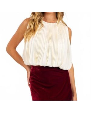 Sadie & Sage Amour Bubble Top - Red