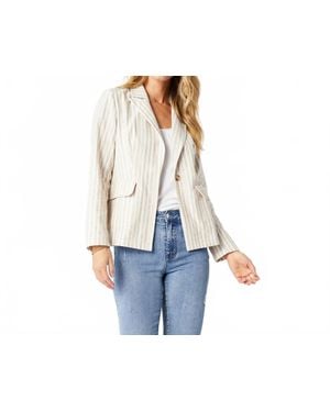 Coco + Carmen Sydney Stripe Blazer - White
