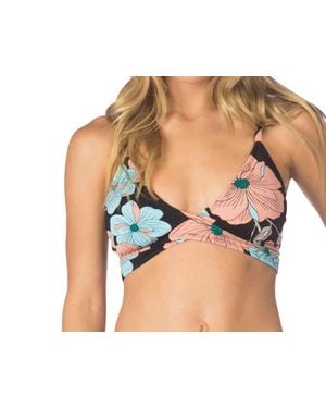 The Bikini Lab Wrap Bralette Bikini Top - Black