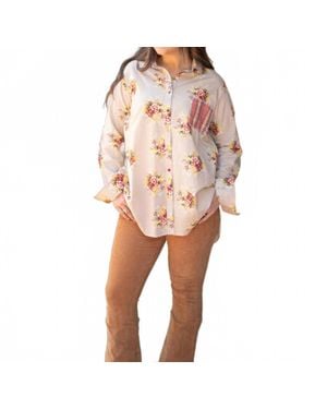 Layerz Clothing Karen Button Up Top - Pink