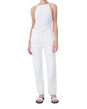 Agolde Cooper Cargo Jeans - White
