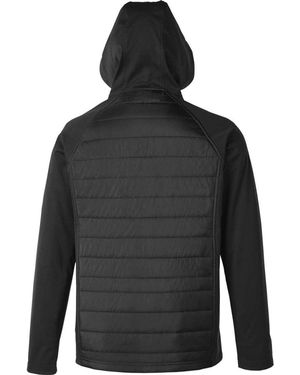 CORE365 Techno Lite Hybrid Hooded Jacket - Gray