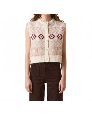 Le Jean Fair Isle Vest - Multicolor