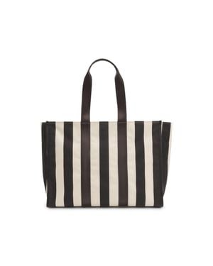BOSS Striped Tote Bag - Black