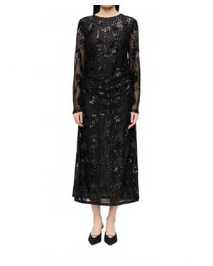 Baum und Pferdgarten Jenina Soft Mesh Maxi Dress - Black