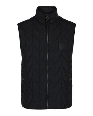 Ferragamo Chevron Quilted Vest - Black