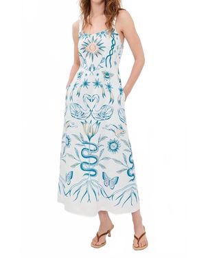 Cleobella Shelly Ankle Dress - Blue