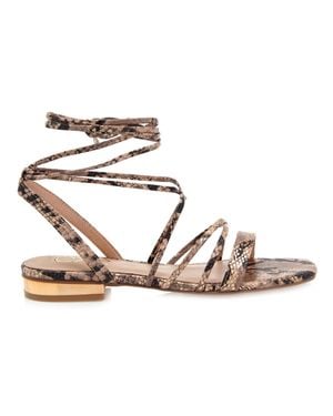 Exe' Amelia Flat Sandals - Black