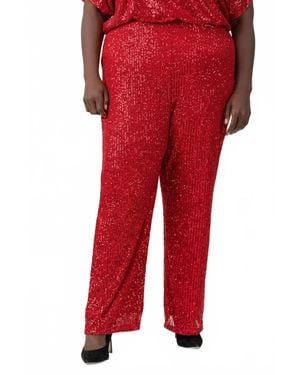 Skies Are Blue Sequin Semi Flared Pants