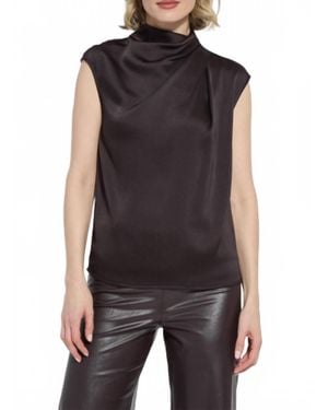 Lyssé Aisha High Neck Top - Black