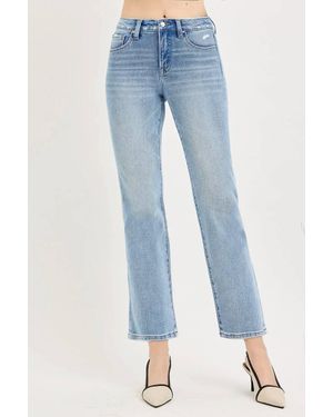 Risen Marley Mid Rise Ankle Jeans - Blue