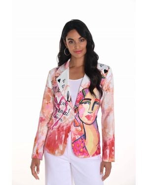 FRANK LYMAN Patrice Abstract Blazer - Red