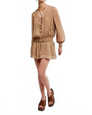 Free People Sunbeam Mini Dress - Natural