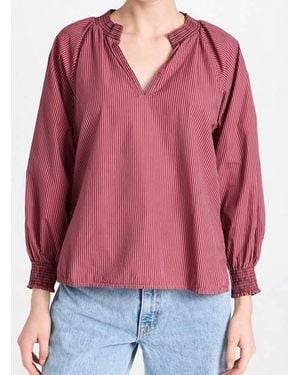 Nation Ltd Estelle Peasant Blouse - Red