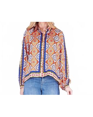 J joy The Gypsy Caravan Blouse - Blue