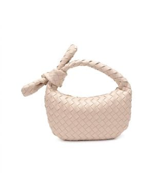 Urban Expressions Lizbeth Woven Knot Clutch Bag - Pink