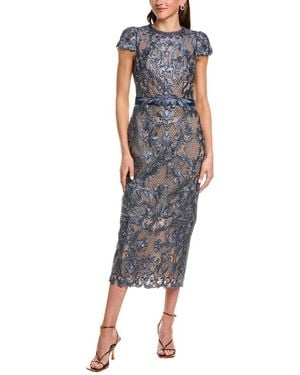 Marchesa Noho Cocktail Dress - Blue