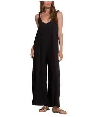 Elan V-Neck Wide Leg Sweater - Black