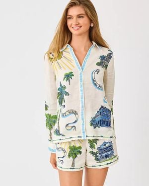 Lilly Pulitzer 5" Croix Linen Short - White