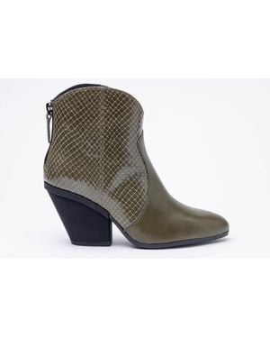 Hogan Leather Ankle Boots - Black