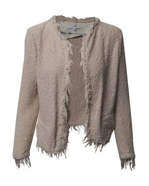IRO Shavani Fringe-Trimmed Jacket - Brown