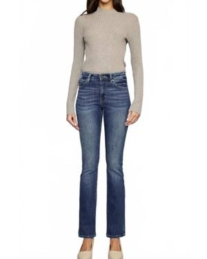 Kancan High Rise Skinny Bootcut Jeans - Blue