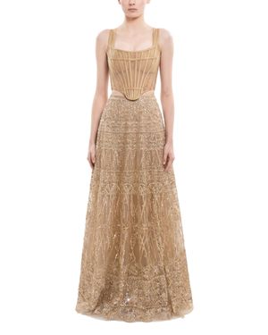Saiid Kobeisy Beaded Skirt - Natural