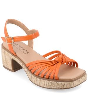Journee Collection Collection Tru Comfort Foam Hally Sandals - Orange