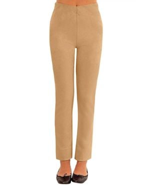 Gretchen Scott Ultra Suede Gripe Less Pant - Natural