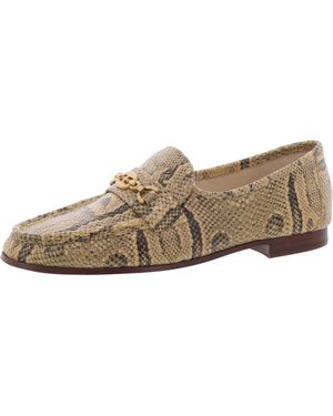 Sam Edelman Lucca Leather Slip-On Loafers - Natural